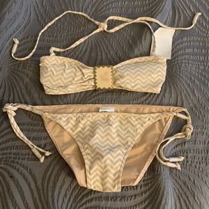 Zig-Zag Striped 2 Pc Bikini